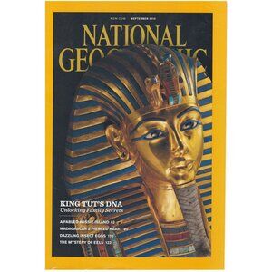 National Geographic Collectible Cover Only September 2010 King Tuts DNA u
